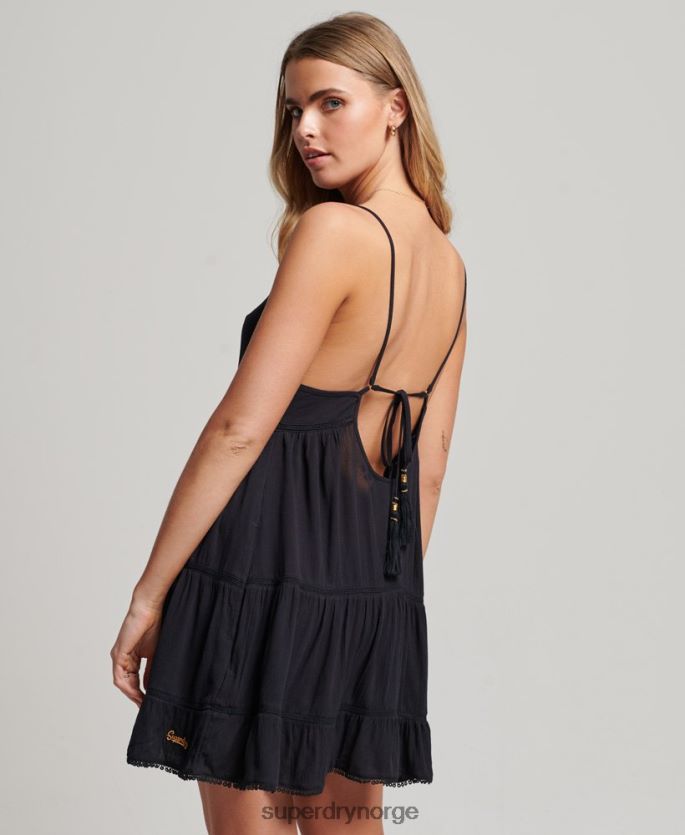 Superdry marinen klær 86P46D2404 mini strand cami kjole kvinner
