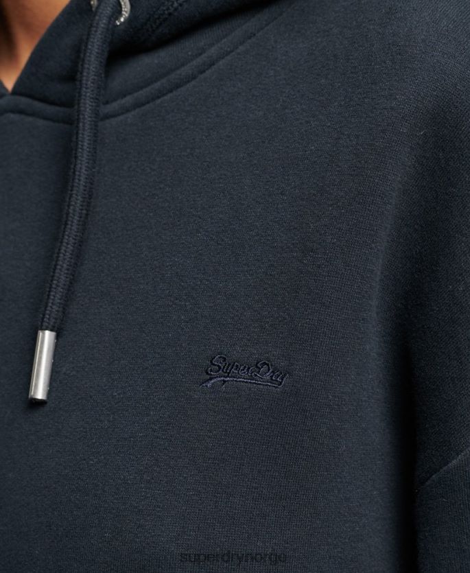 Superdry marinen klær 86P46D2432 vintage logobrodert svettekjole kvinner