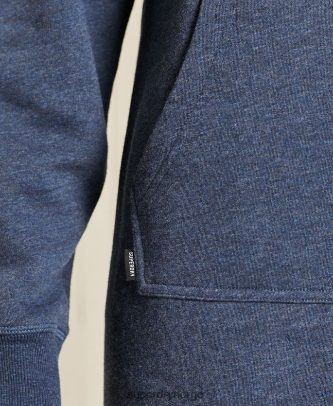 Superdry marinen klær 86P46D2516 vintage logo brodert hettegenser kvinner