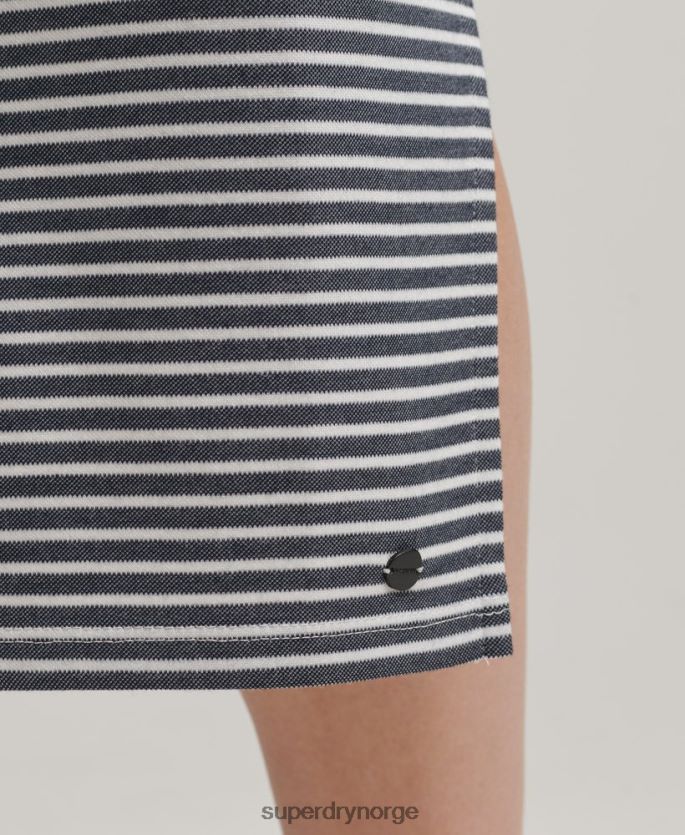 Superdry marinen klær 86P46D2538 midikjole med stropp bak kvinner