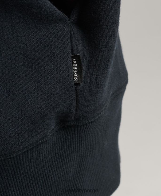 Superdry marinen klær 86P46D6528 svettekjole med brodert logo i økologisk bomull kvinner