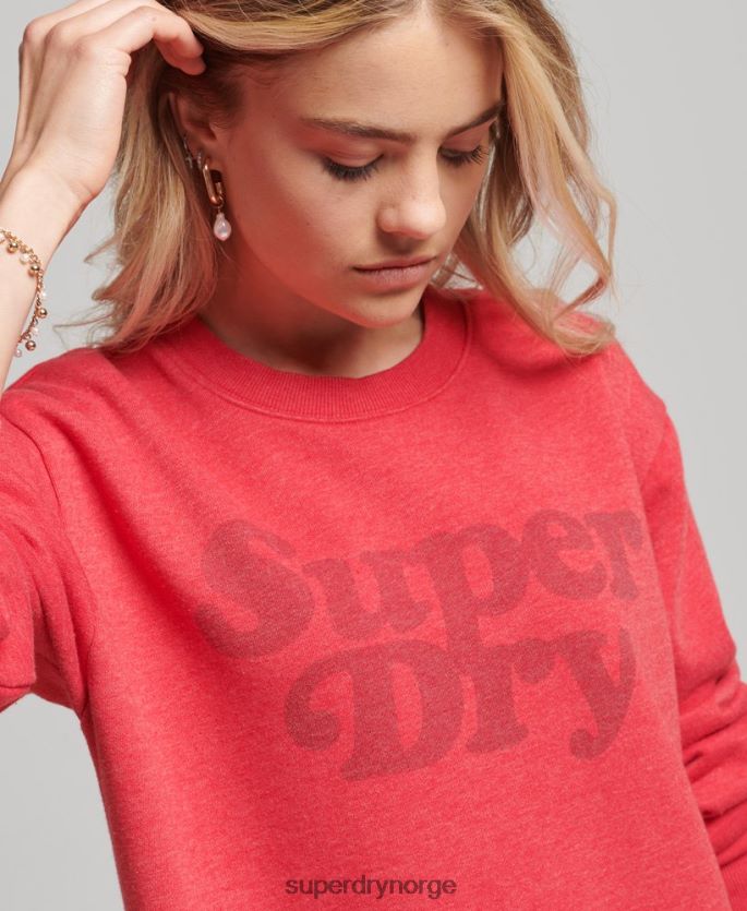 Superdry rød klær 86P46D2553 Cooper klassisk kjole kvinner