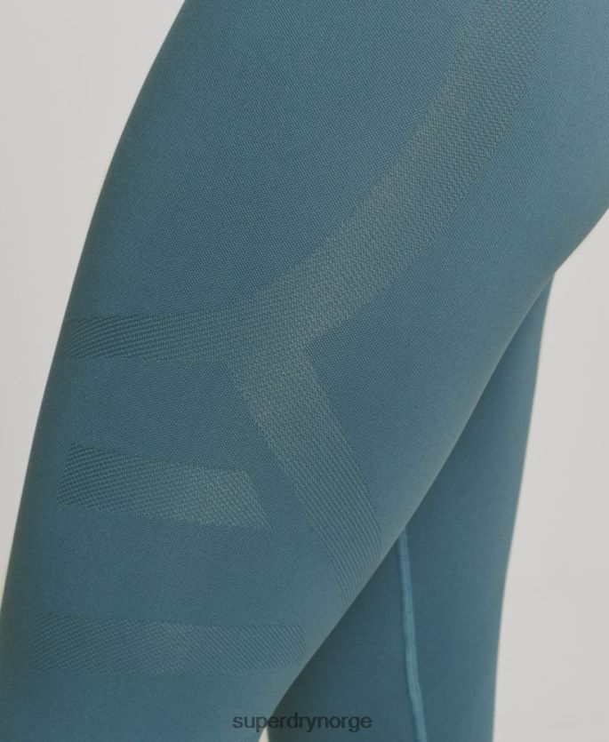 Superdry blå klær 86P46D4064 core sømløse tights kvinner