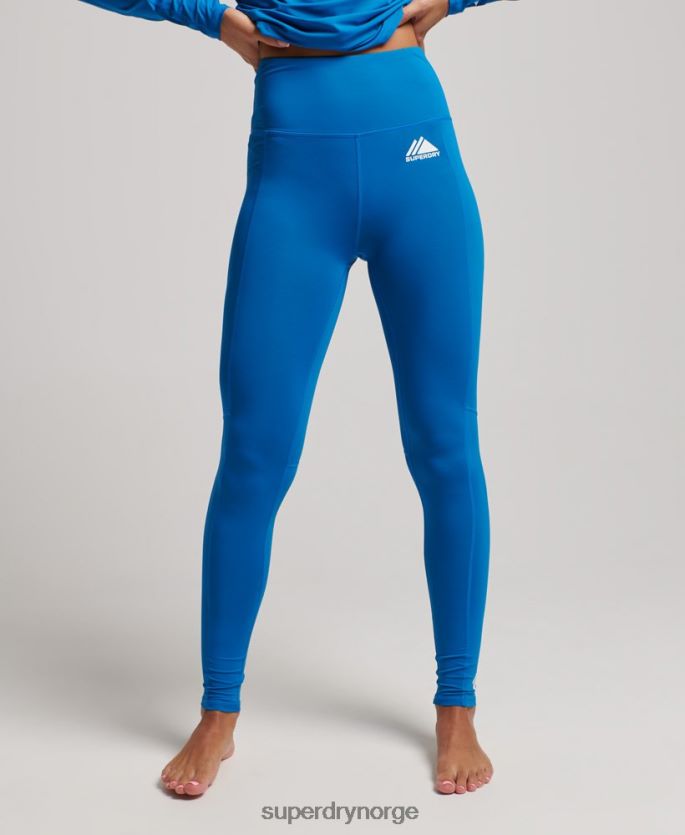 Superdry blå klær 86P46D4074 baselag leggings kvinner