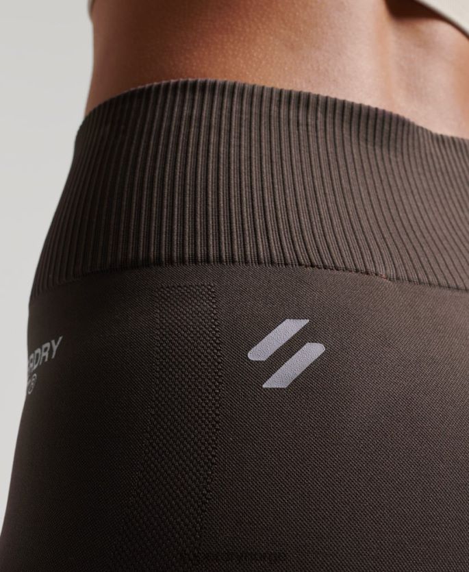 Superdry grå klær 86P46D4069 core sømløse stramme leggings kvinner