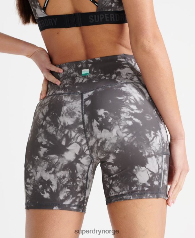 Superdry grå klær 86P46D6343 kjøre trange shorts kvinner