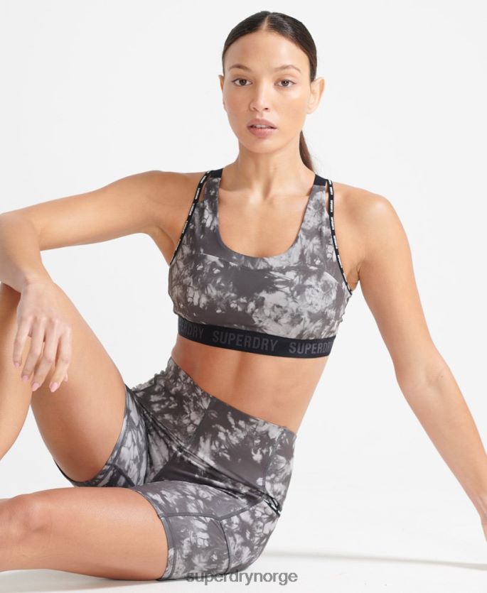 Superdry grå klær 86P46D6343 kjøre trange shorts kvinner