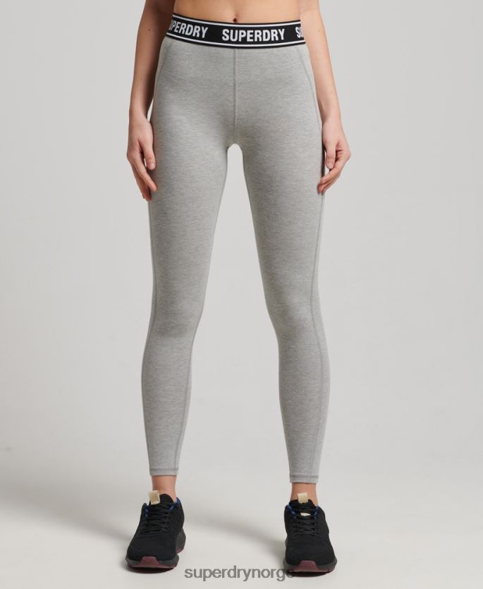 Superdry grå klær 86P46D6585 uavhengige tape leggings kvinner