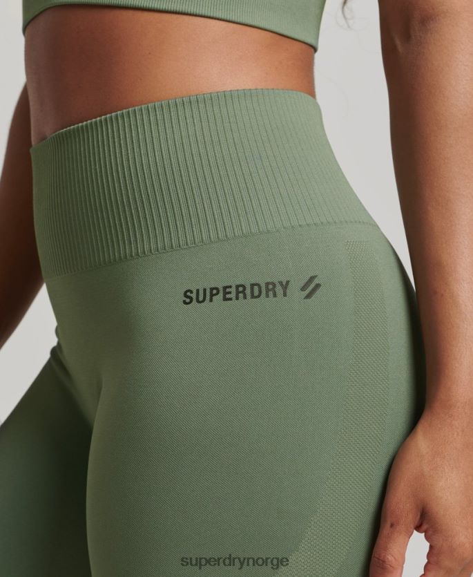 Superdry grønn klær 86P46D4058 core sømløse tights kvinner