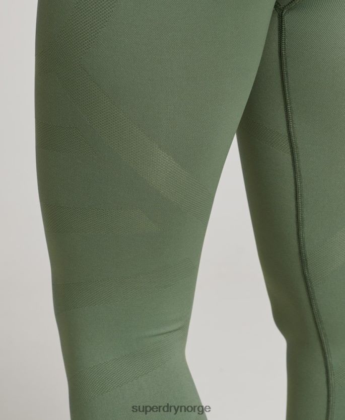 Superdry grønn klær 86P46D4058 core sømløse tights kvinner