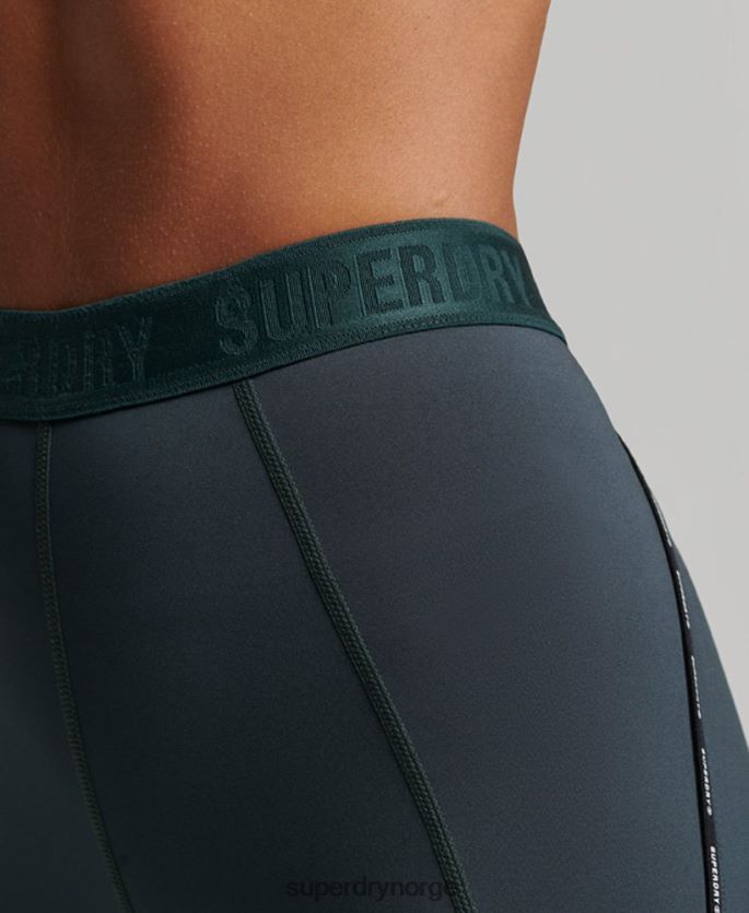 Superdry grønn klær 86P46D4072 elastiske leggings av togmerke kvinner