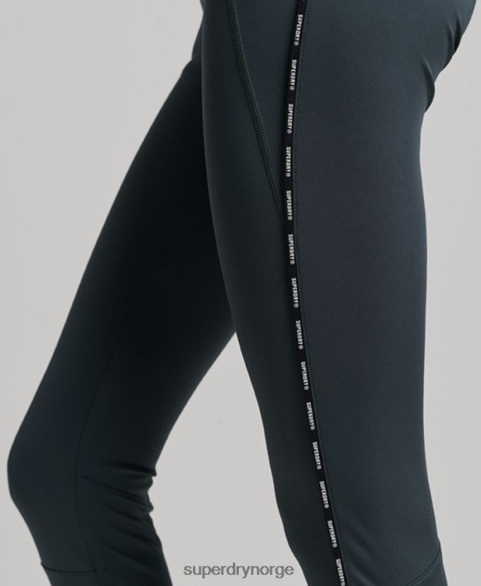 Superdry grønn klær 86P46D4072 elastiske leggings av togmerke kvinner