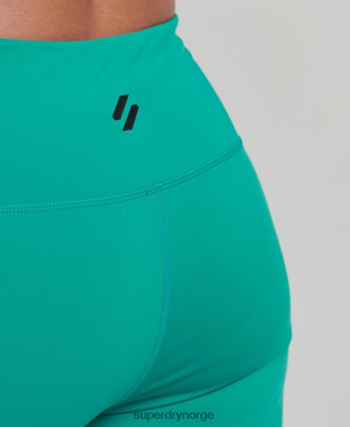 Superdry grønn klær 86P46D4089 trening grafisk 7/8 leggings kvinner