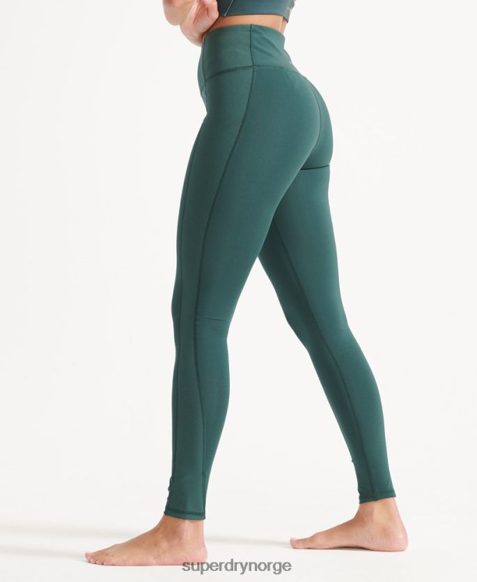 Superdry grønn klær 86P46D4090 flex ribbet tights kvinner
