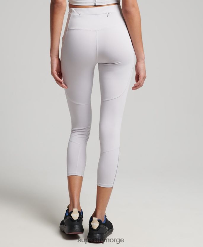 Superdry lysegrå klær 86P46D6334 kjøre 7/8 trange leggings kvinner