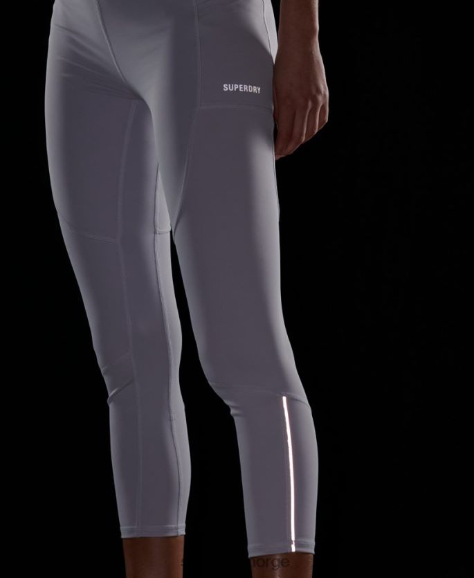 Superdry lysegrå klær 86P46D6334 kjøre 7/8 trange leggings kvinner