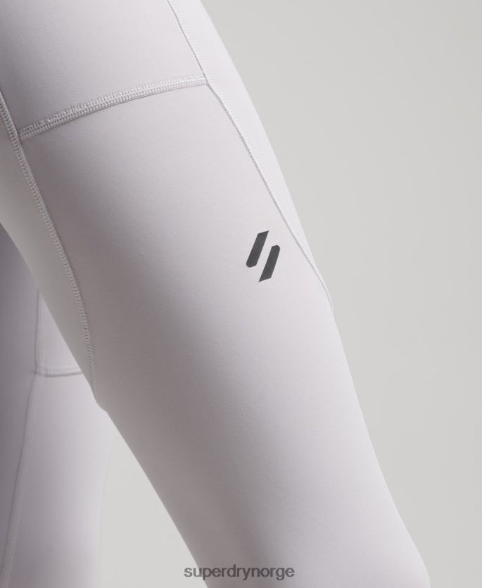 Superdry lysegrå klær 86P46D6334 kjøre 7/8 trange leggings kvinner