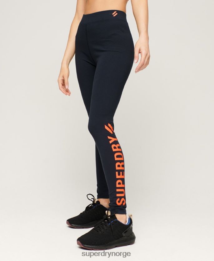 Superdry marinen klær 86P46D4049 kjernesport leggings kvinner