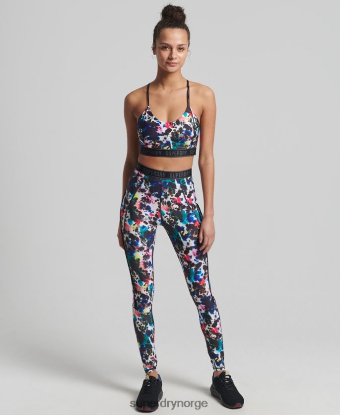 Superdry multi klær 86P46D6322 train branded elastiske trange leggings kvinner