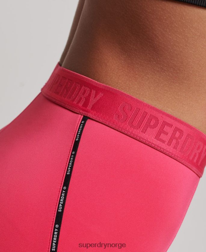 Superdry rosa klær 86P46D4059 elastiske leggings av togmerke kvinner