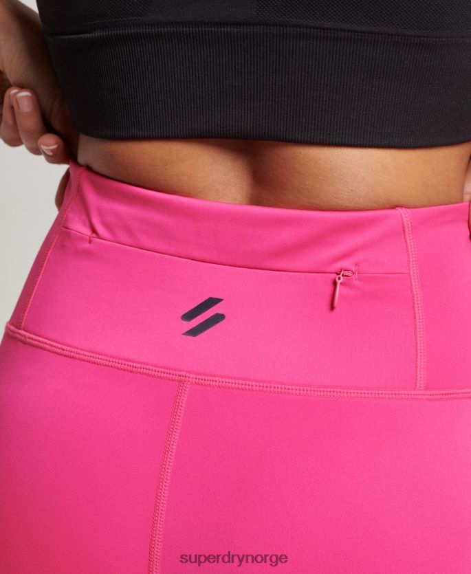 Superdry rosa klær 86P46D4075 trening 7/8 mesh legging kvinner