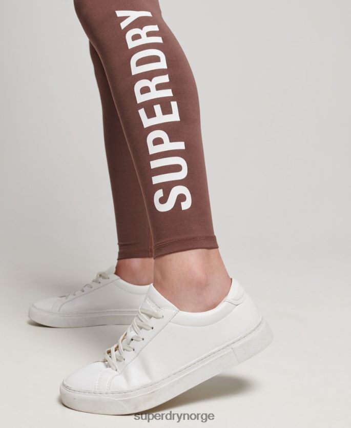 Superdry støvete klær 86P46D4091 kjerne leggings med høy midje kvinner