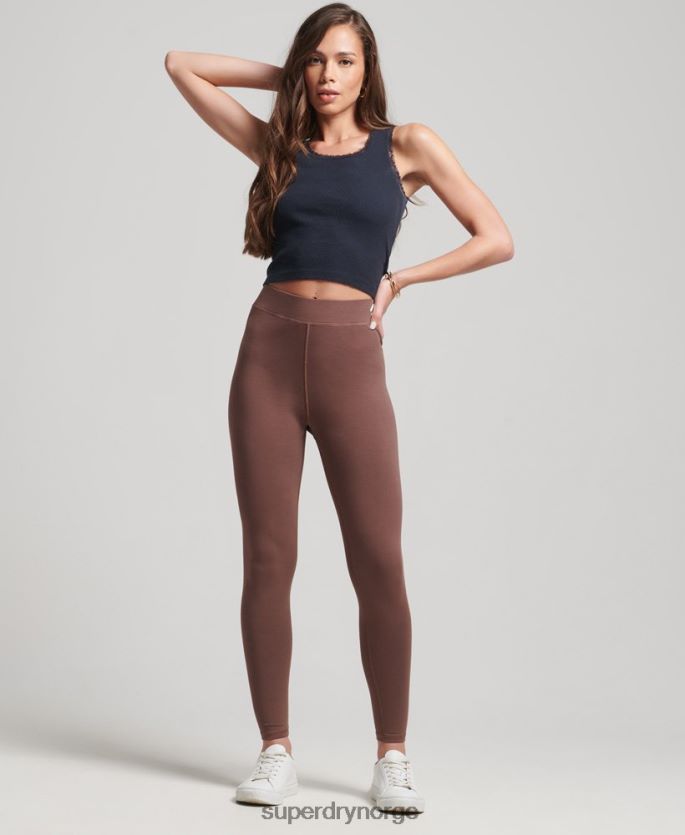 Superdry støvete klær 86P46D4091 kjerne leggings med høy midje kvinner