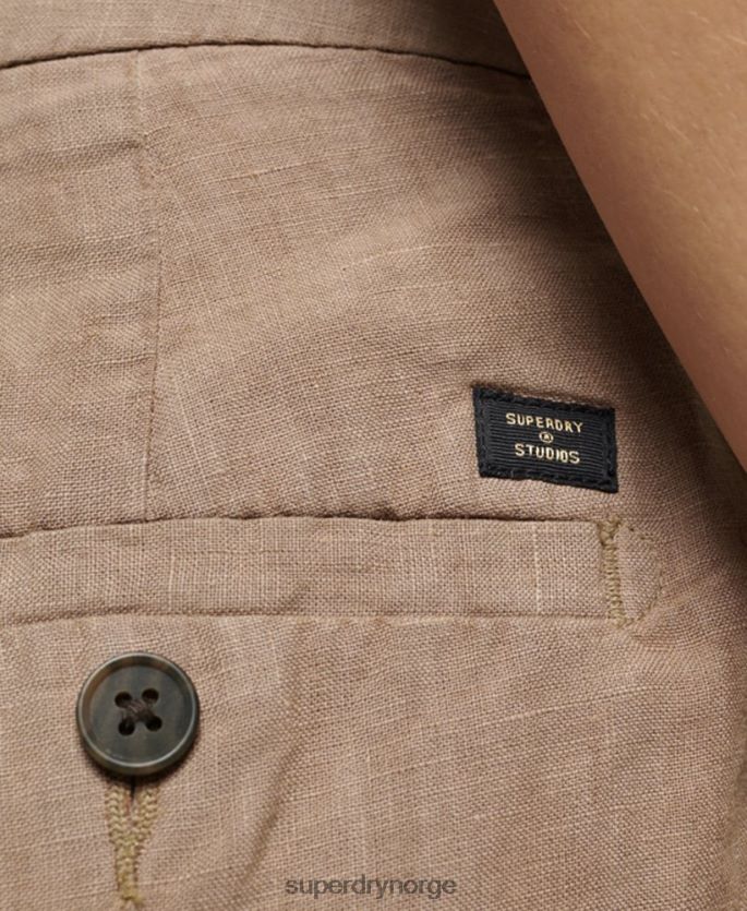 Superdry brun klær 86P46D2125 overfarget linshorts kvinner