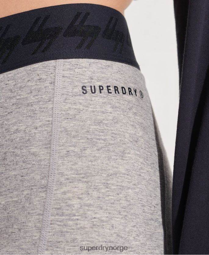 Superdry grå klær 86P46D3158 essensielle sykkelshorts kvinner