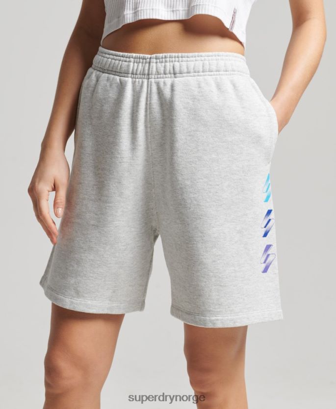 Superdry grå klær 86P46D3165 halftone s logo gutteshorts kvinner