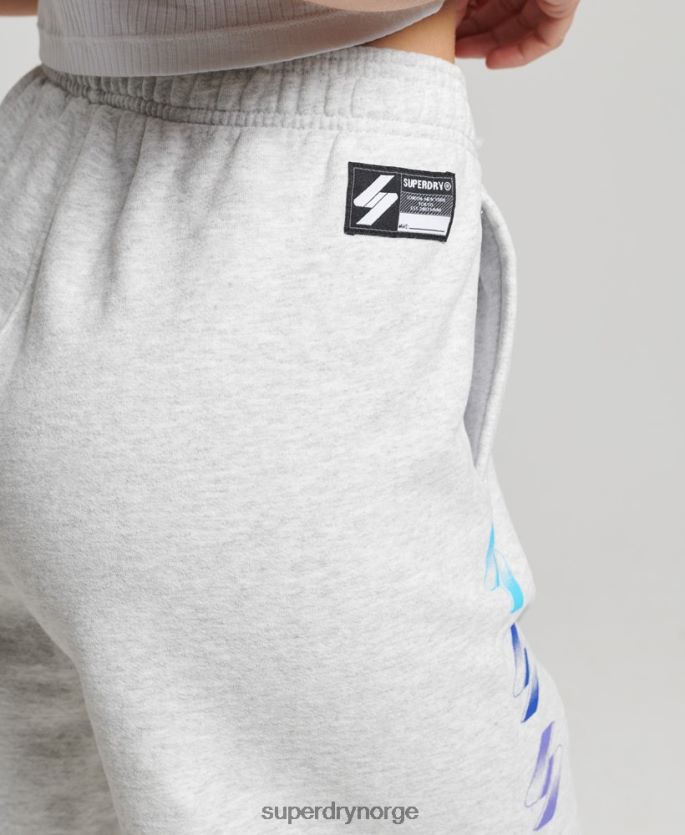 Superdry grå klær 86P46D3165 halftone s logo gutteshorts kvinner