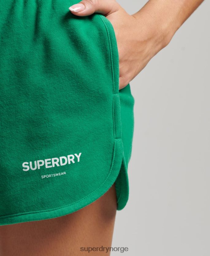 Superdry grønn klær 86P46D3119 kjernesport svette shorts kvinner