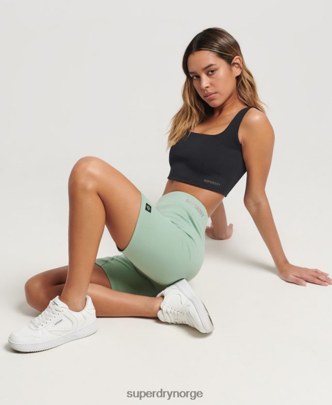 Superdry grønn klær 86P46D3136 tech sykkelshorts kvinner