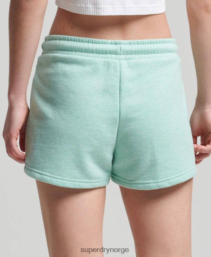 Superdry grønn klær 86P46D3156 jerseyshorts med vintage logo i økologisk bomull kvinner