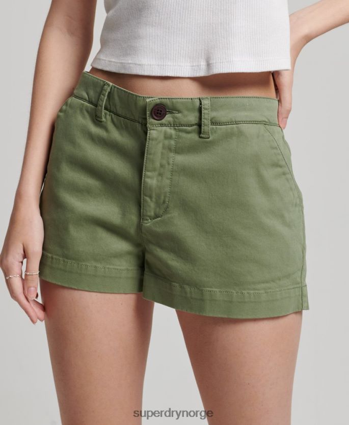 Superdry kaki klær 86P46D2072 chino hot shorts kvinner