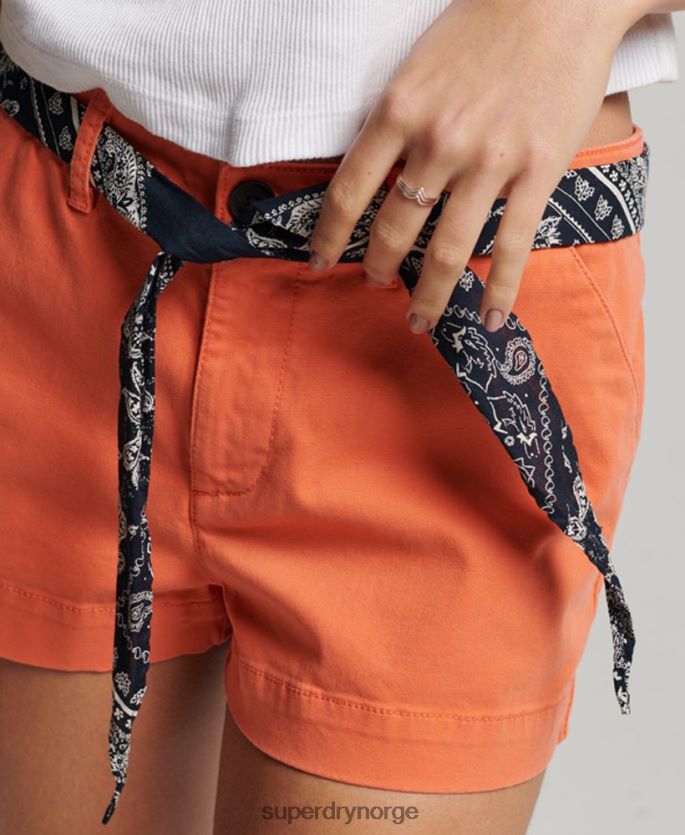 Superdry korall klær 86P46D2135 chino hot shorts kvinner