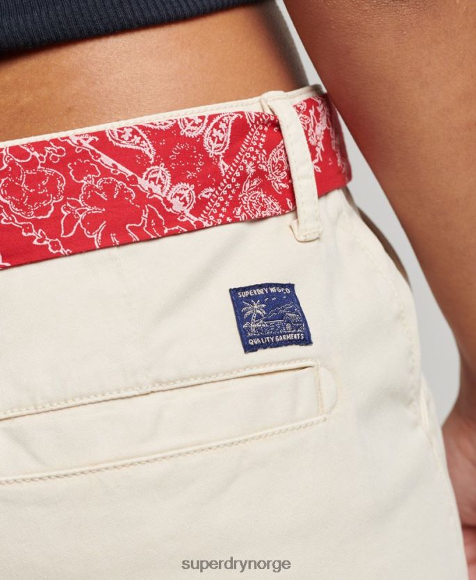 Superdry krem klær 86P46D2177 chino hot shorts kvinner