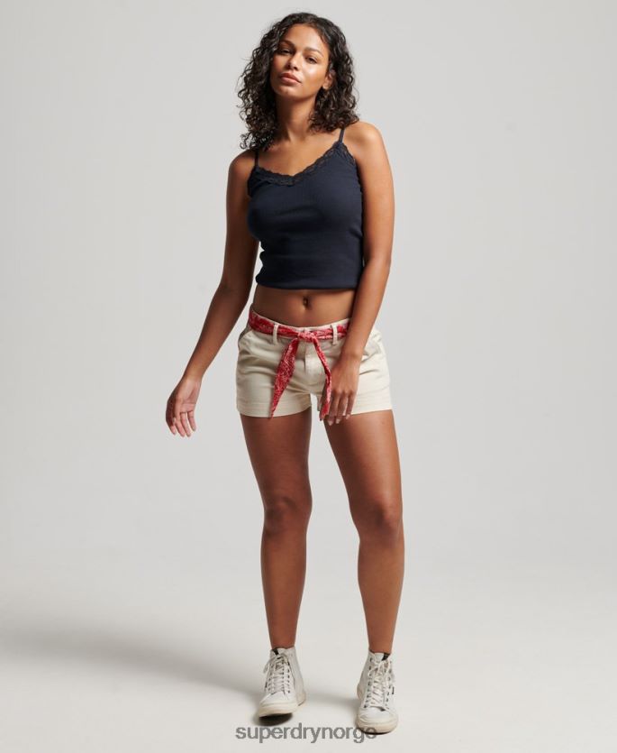 Superdry krem klær 86P46D2177 chino hot shorts kvinner