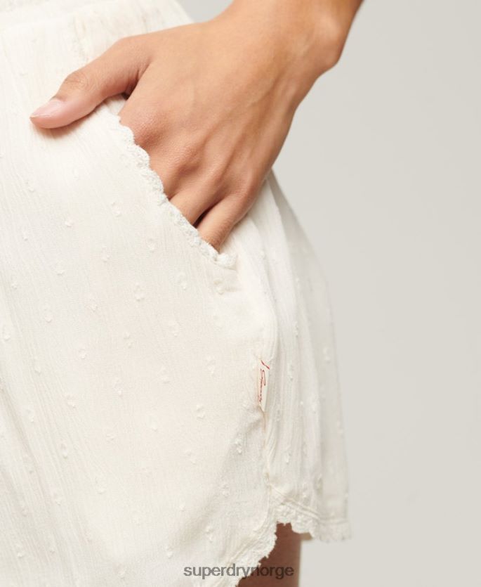 Superdry krem klær 86P46D3103 vintage strandshorts kvinner