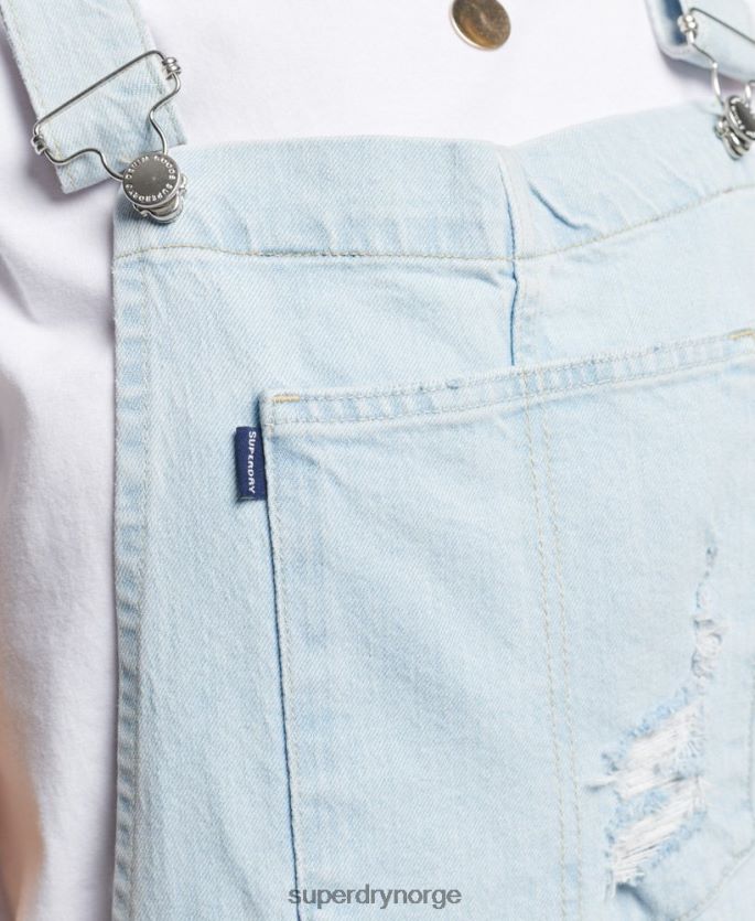 Superdry lyse blå klær 86P46D4099 vintage garnbukser kvinner