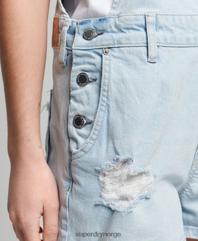 Superdry lyse blå klær 86P46D4099 vintage garnbukser kvinner