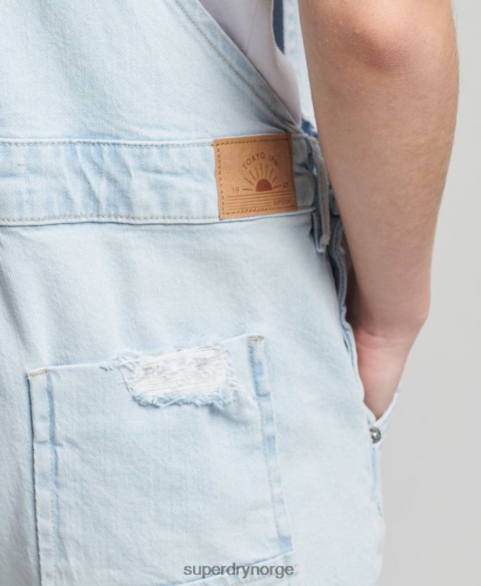 Superdry lyse blå klær 86P46D4099 vintage garnbukser kvinner