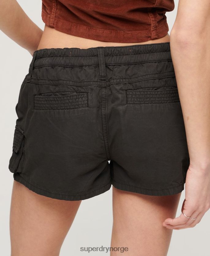 Superdry mørk grå klær 86P46D2054 utility cargo shorts kvinner