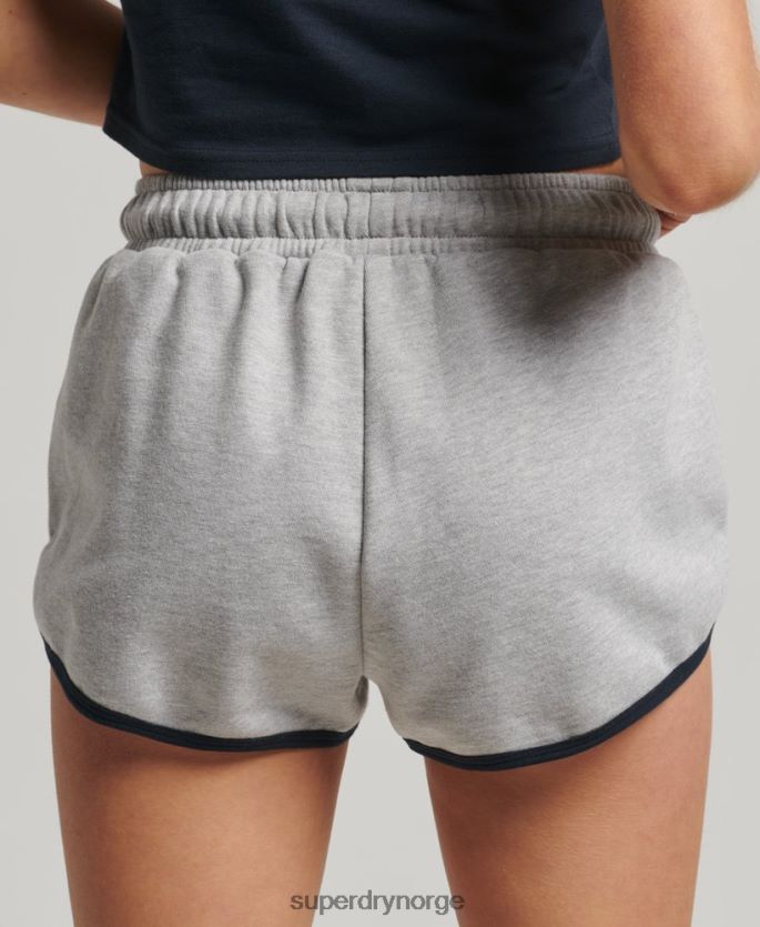 Superdry mørk grå klær 86P46D3115 vintage jersey racer-shorts kvinner