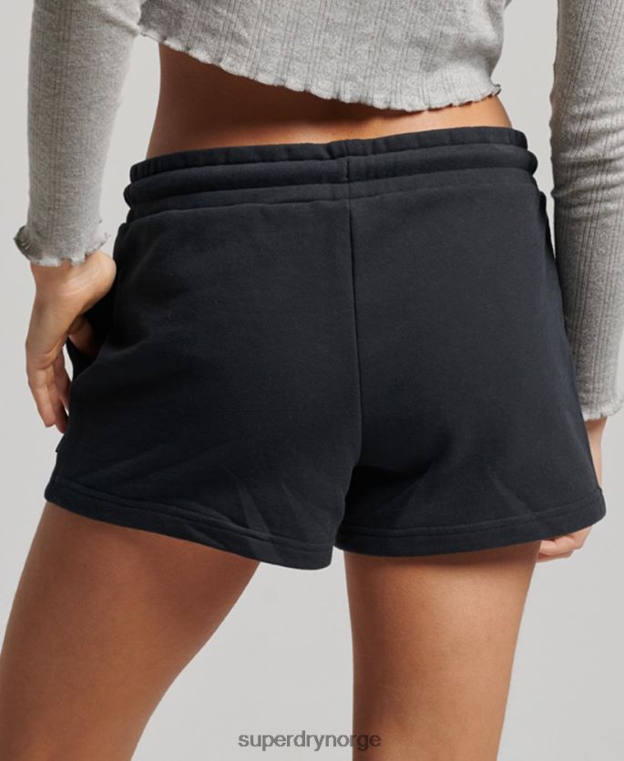 Superdry marinen klær 86P46D3100 vintage logobrodert jerseyshorts kvinner
