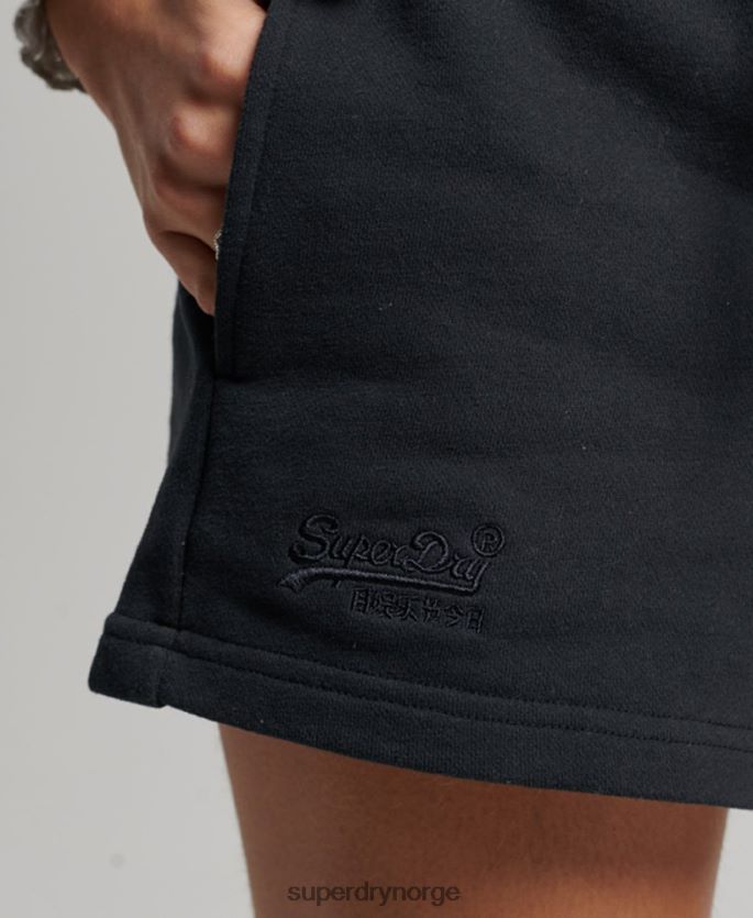 Superdry marinen klær 86P46D3100 vintage logobrodert jerseyshorts kvinner