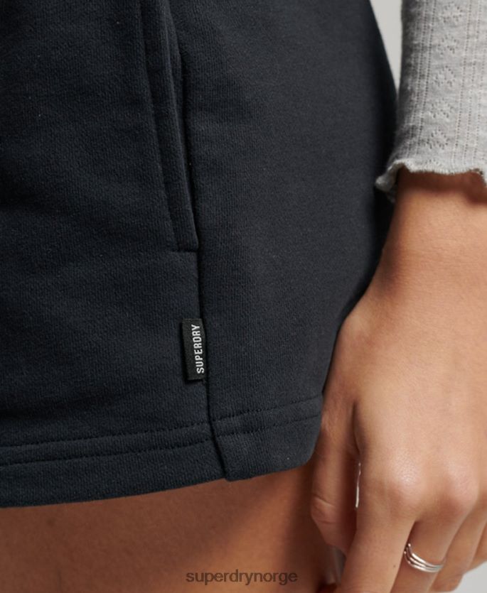 Superdry marinen klær 86P46D3100 vintage logobrodert jerseyshorts kvinner