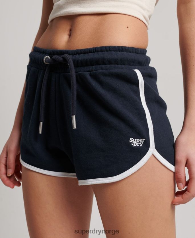 Superdry marinen klær 86P46D3157 vintage jersey racer-shorts kvinner