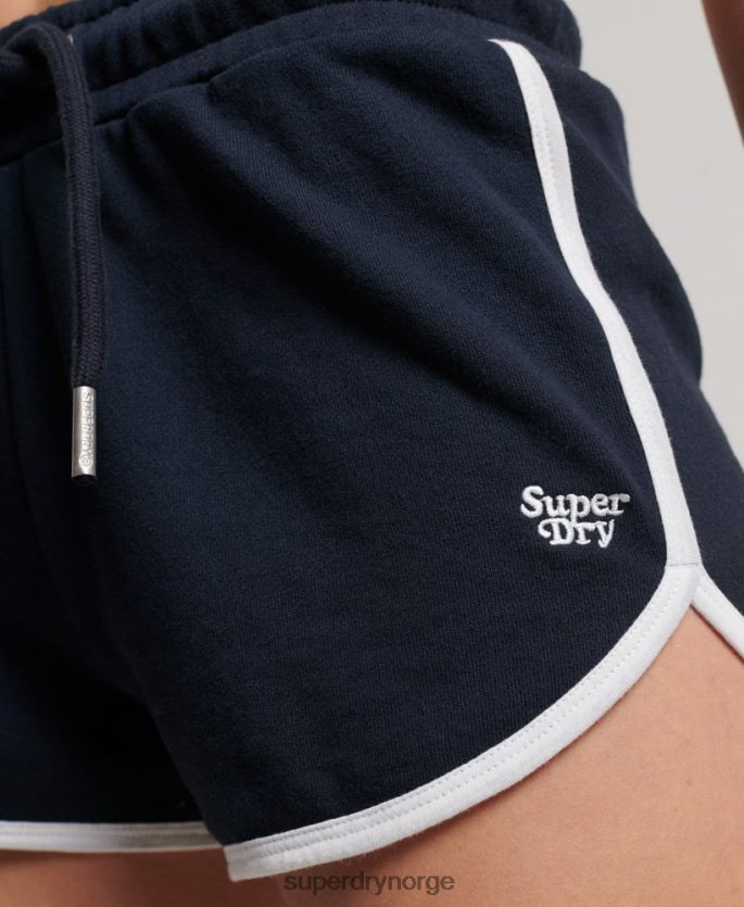 Superdry marinen klær 86P46D3157 vintage jersey racer-shorts kvinner