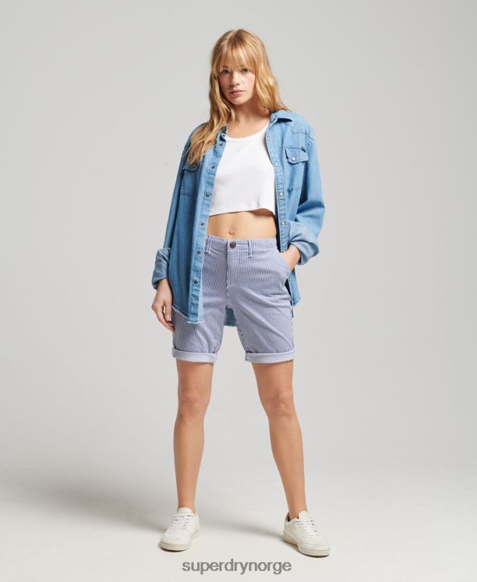 Superdry marinen klær 86P46D3161 city ​​chino-shorts kvinner